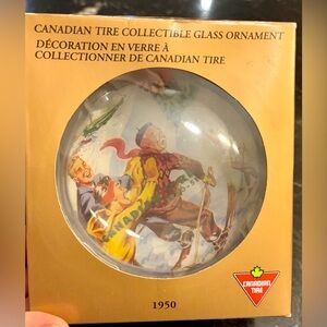 Canadian Tire Anniversary Vintage Glass Ornament